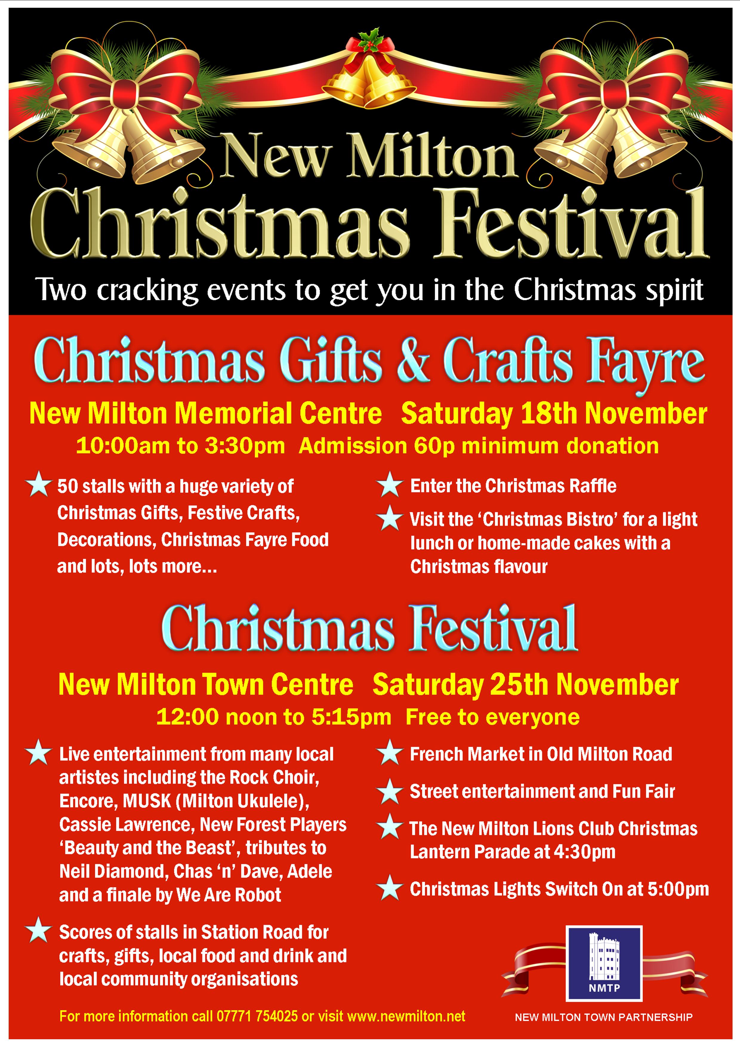 A4 New Milton Christmas Festival poster jpeg